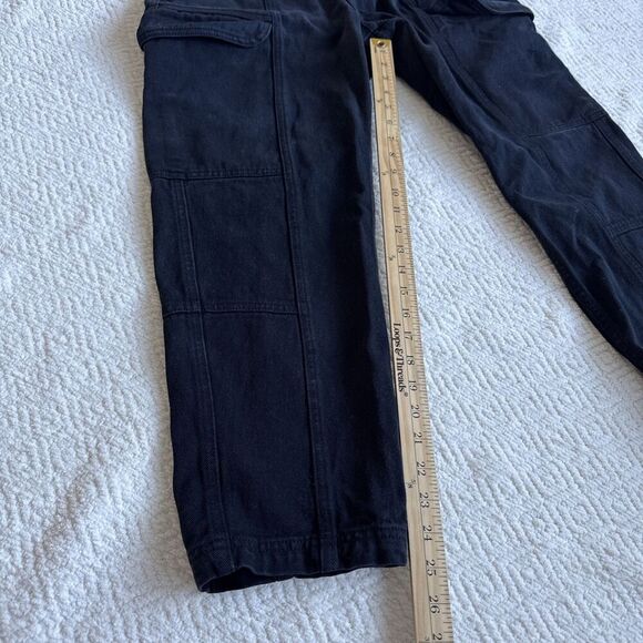 Pacsun Womens Relaxed Fit Elastic Waist Pockets Cargo Pants In Black Size L - Picture 6 of 8